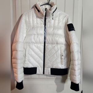 Kendall & Kylie White and Black Puffer Jacket